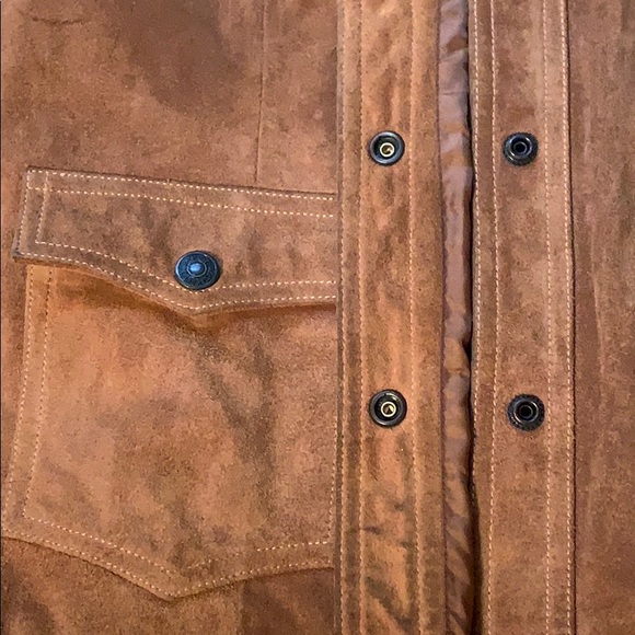 Vintage Gap Chocolate Suede Leather Jacket- Medium - Picture 5 of 13